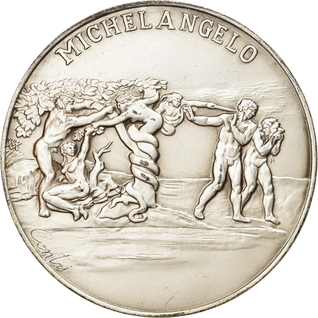 Vatikan, Medaille, Musei Vaticani, Michelangelo, Arts & Culture, 1993, STGL