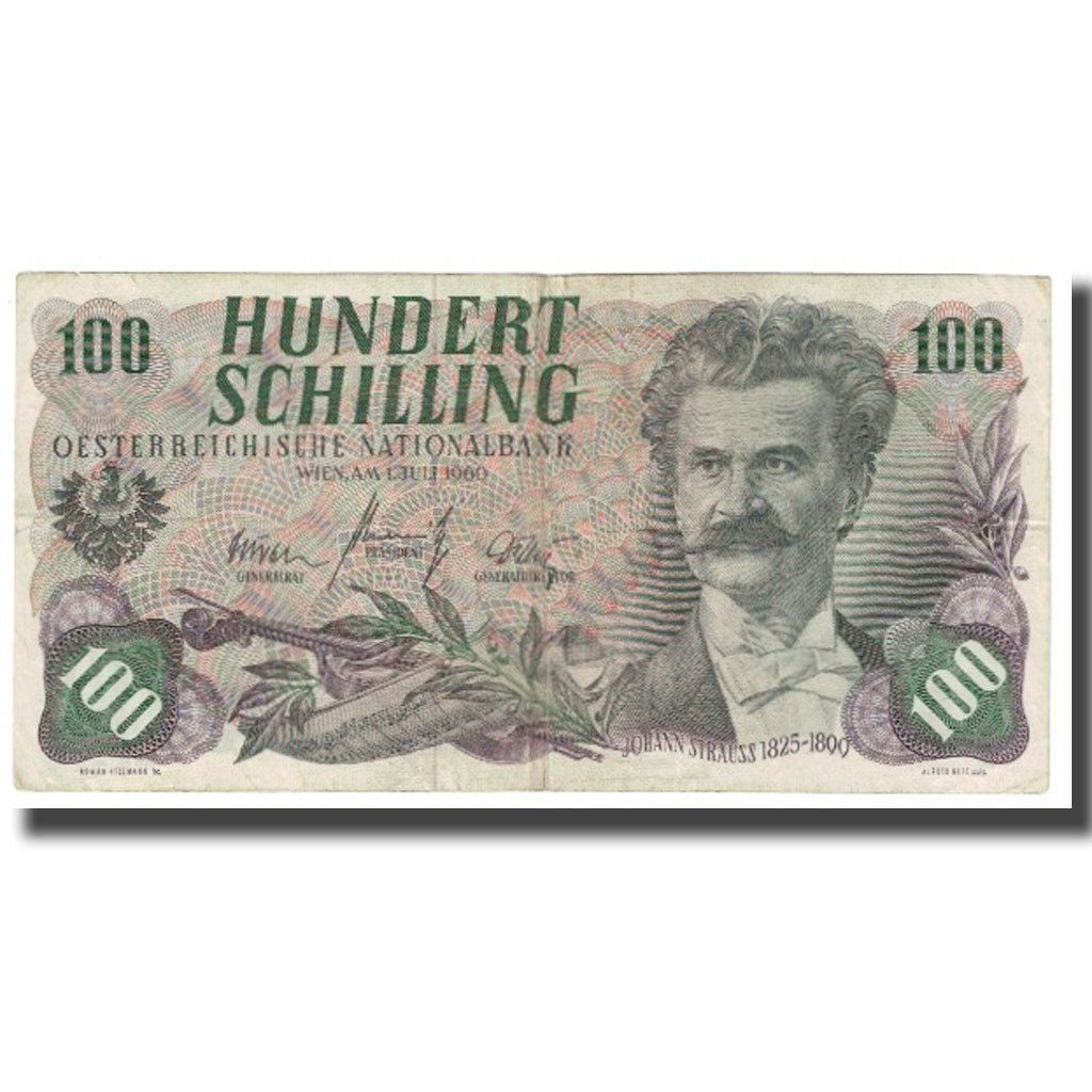 Geldschein, Österreich, 100 Schilling, 1960, 1960-07-01, KM:138a, S