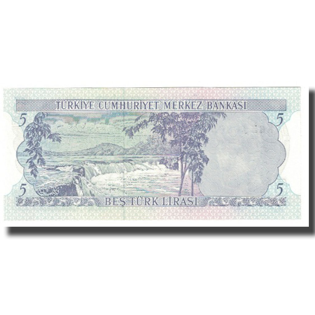 Banknote, Turkey, 5 Lira, 1970, 1970-10-14, KM:179, UNC(65-70)