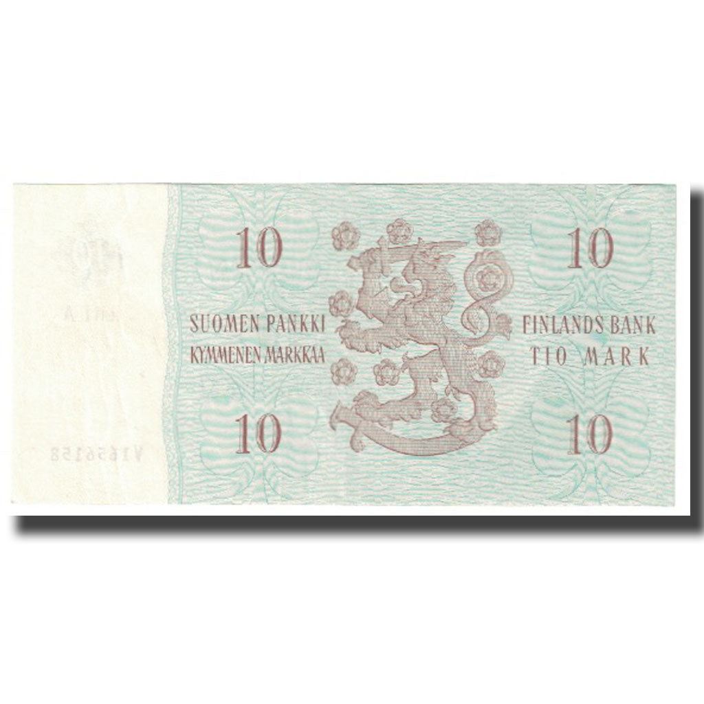 Banconote, Finlandia, 10 Markkaa, 1963, KM:100a, BB