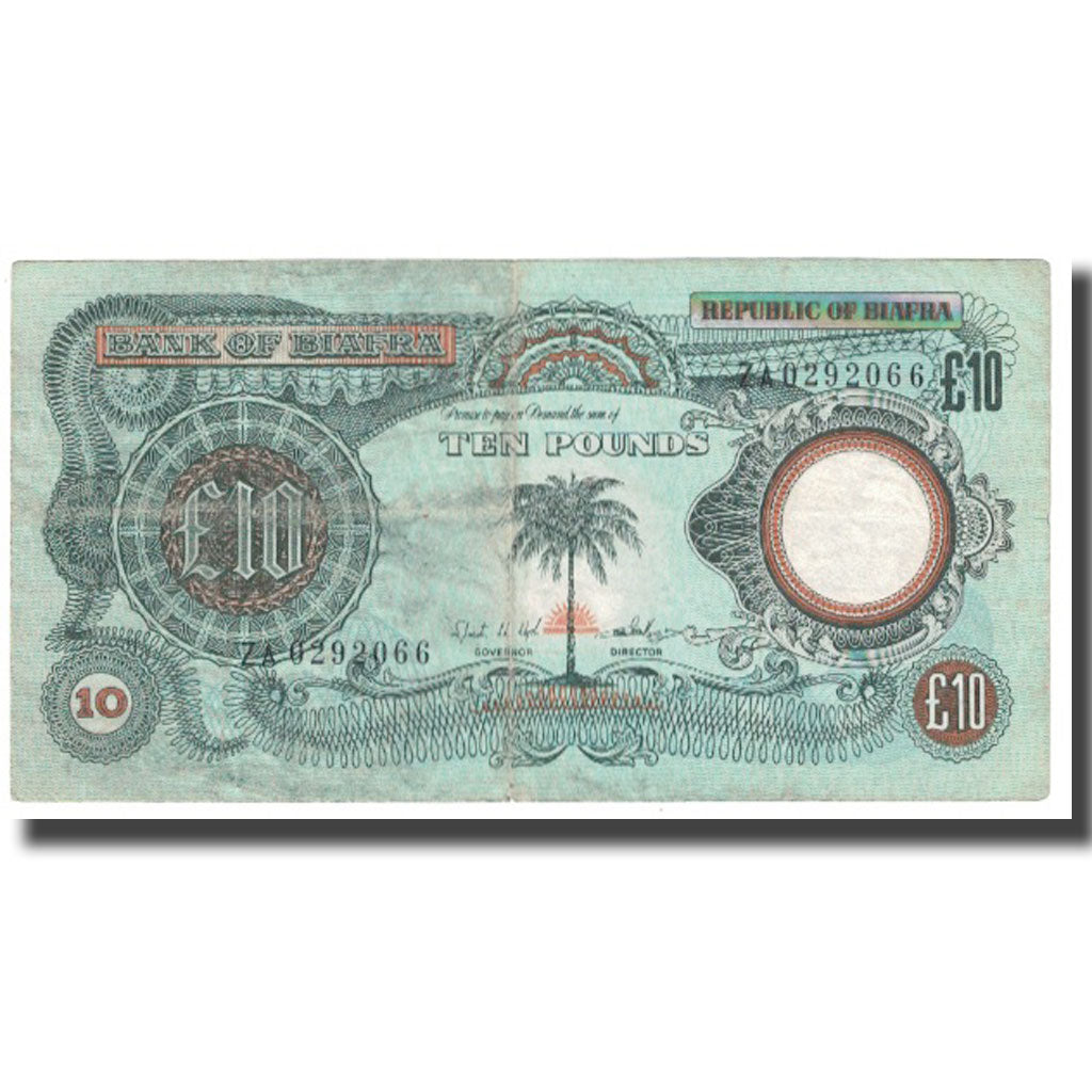 Banconote, Biafra, 10 Pounds, KM:7b, BB