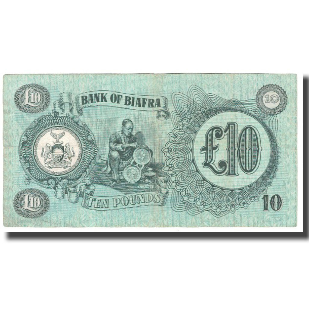 Banconote, Biafra, 10 Pounds, KM:7b, BB