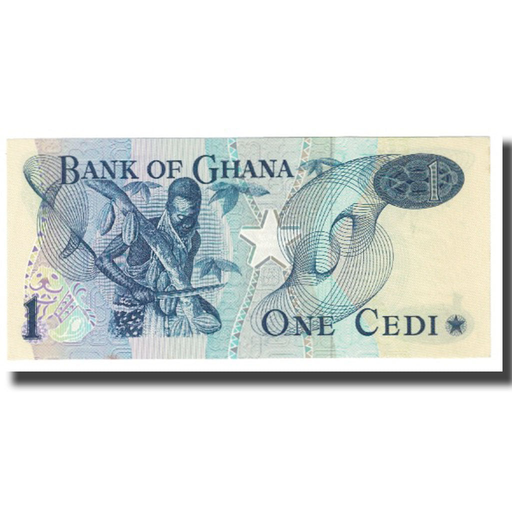 Banknote, Ghana, 1 Cedi, 1976, 1976-01-02, KM:13c, EF(40-45)