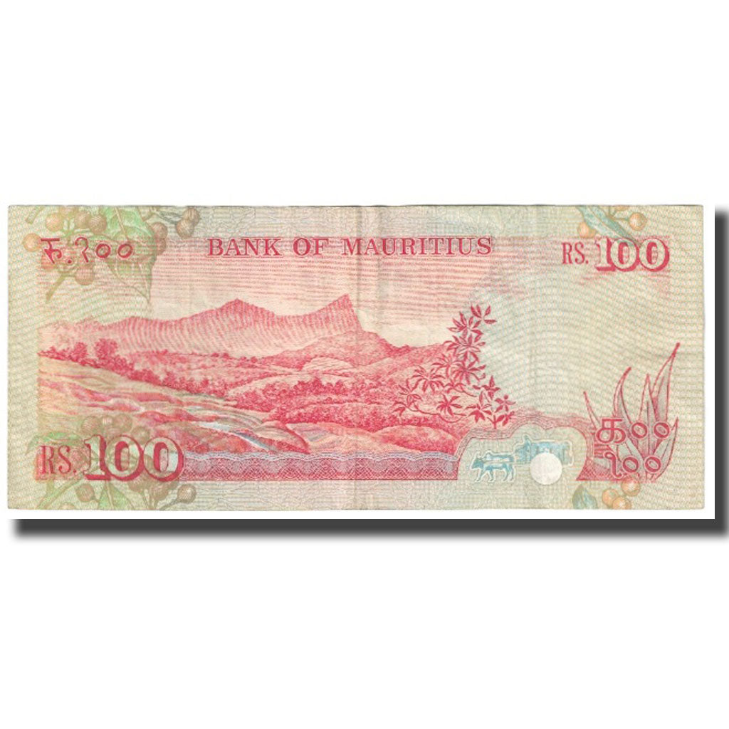 Banknote, Mauritius, 100 Rupees, KM:38, EF(40-45)