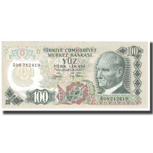 Banknote, Turkey, 100 Lira, L.1970, 1970-10-14, KM:189a, UNC(65-70)