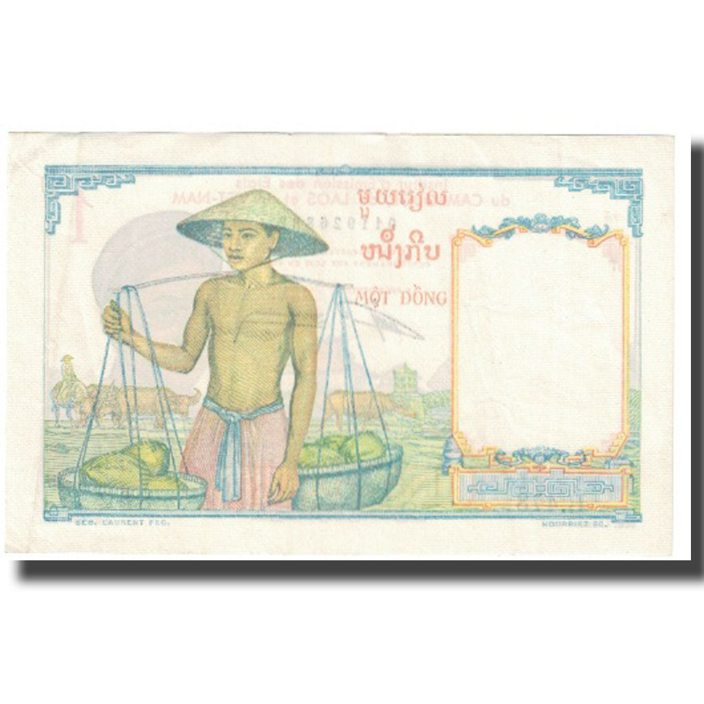Banknote, FRENCH INDO-CHINA, 1 Piastre, KM:54b, EF(40-45)