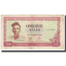 Banknote, Guinea, 50 Sylis, 1960, 1960-03-01, KM:18, VF(20-25)