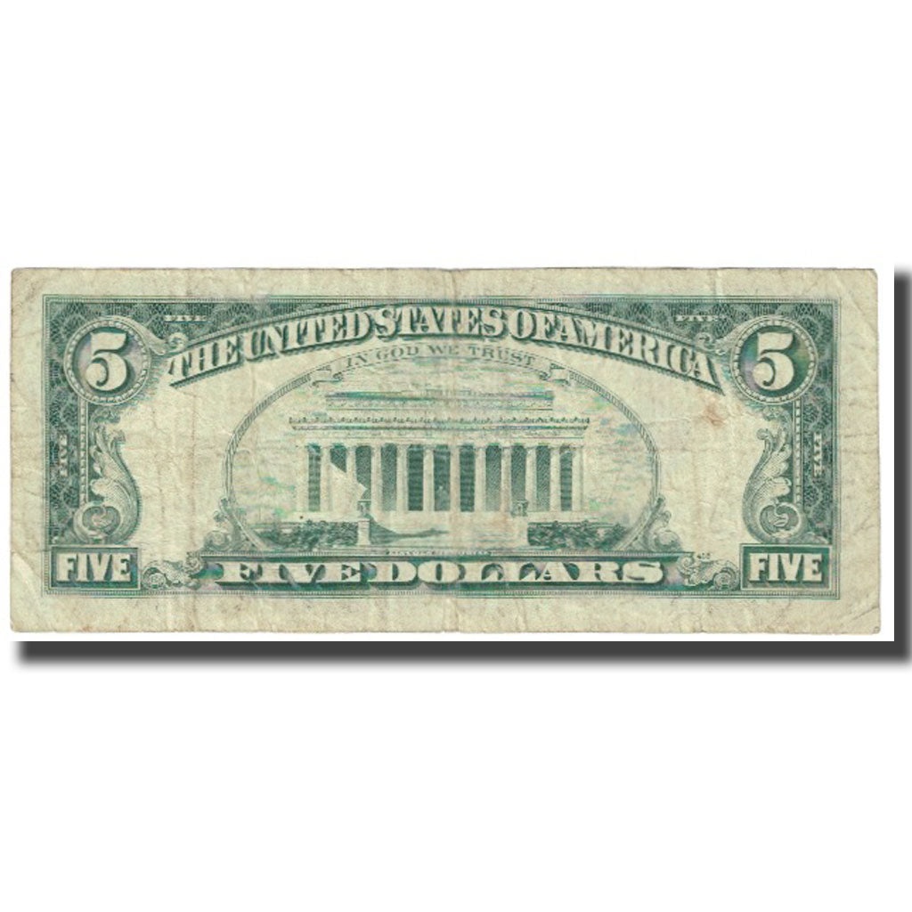 Banknot, USA, Five Dollars, 1977, VF(20-25)