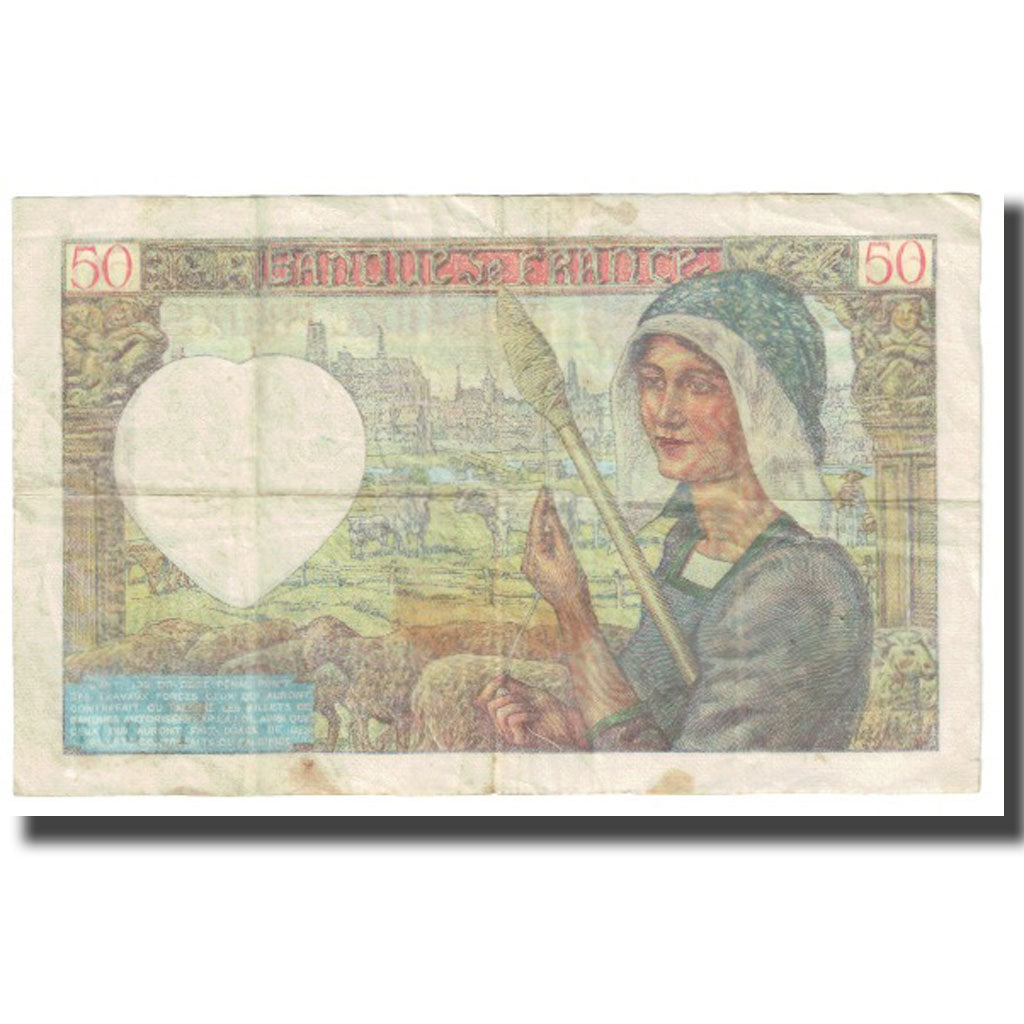 Frankreich, 50 Francs, Jacques Coeur, 1941, P. Rousseau and R. Favre-Gilly