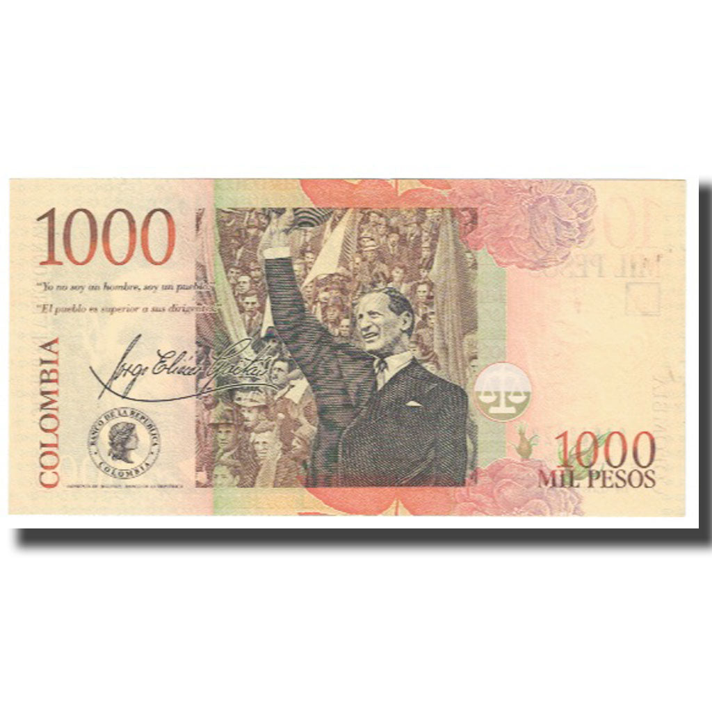 Banknote, Colombia, 1000 Pesos, 2001, 2001-08-07, KM:450a, UNC(63)