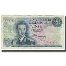 Banknote, Luxembourg, 20 Francs, 1966, 1966-03-07, KM:54a, VF(20-25)