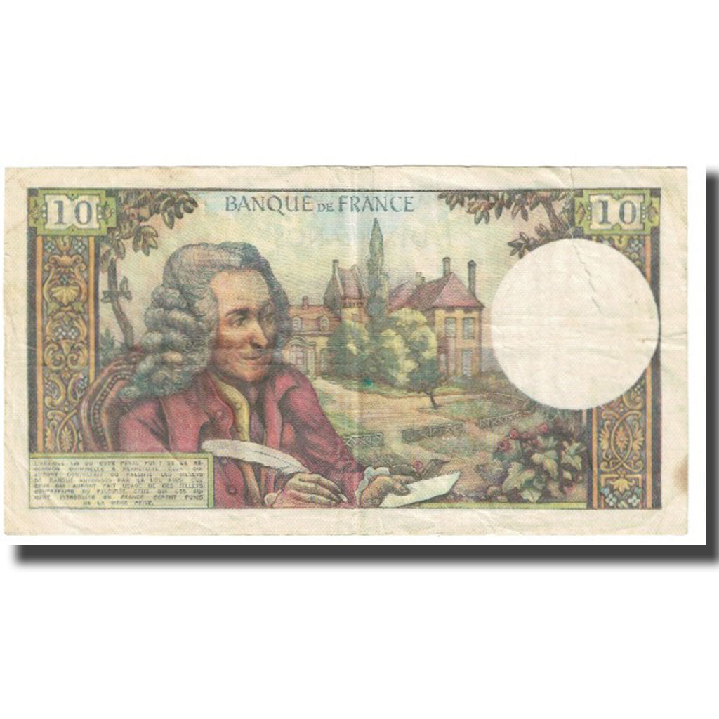 Francia, 10 Francs, Voltaire, 1973, P. A.Strohl-G.Bouchet-J.J.Tronche
