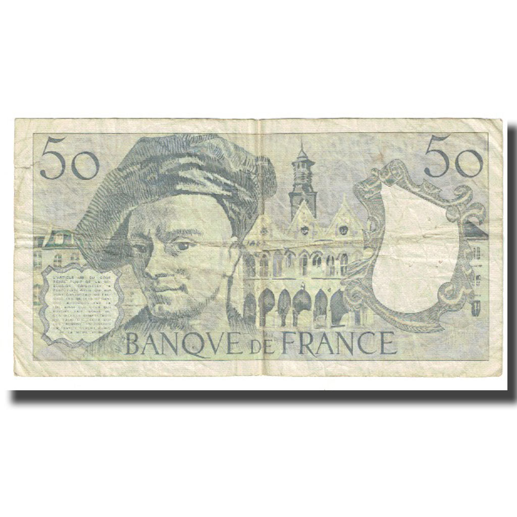 França, 50 Francs, Quentin de La Tour, 1986, P. A.Strohl-G.Bouchet-J.J.Tronche