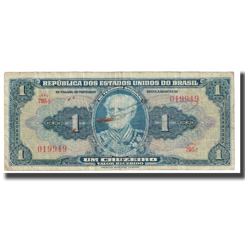 Banconote, Brasile, 1 Cruzeiro, KM:132a, MB