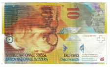 Banknote, Switzerland, 10 Franken, KM:66a, EF(40-45)