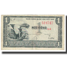 Banknote, South Viet Nam, 1 D<ox>ng, KM:11a, VF(20-25)