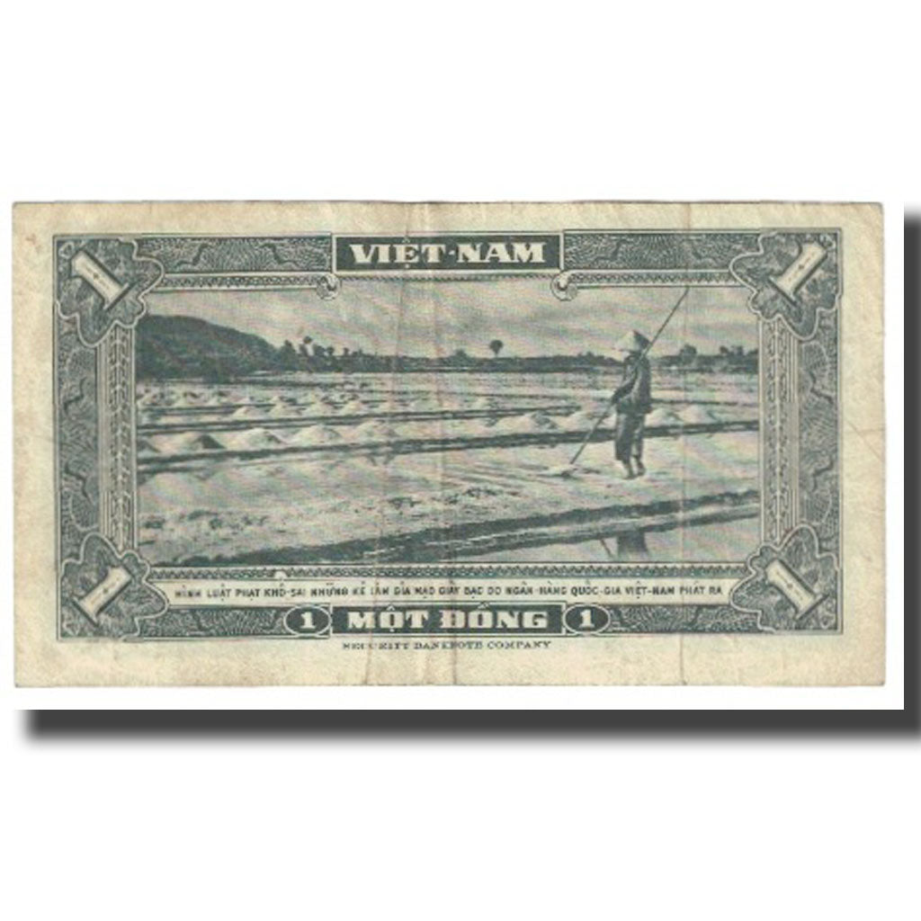 Banknote, South Viet Nam, 1 D<ox>ng, KM:11a, VF(20-25)