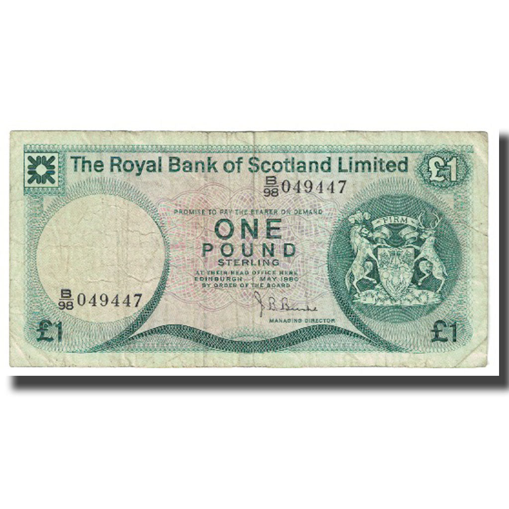 Banknot, Szkocja, 1 Pound, 1980, 1980-05-01, KM:336a, VF(20-25)