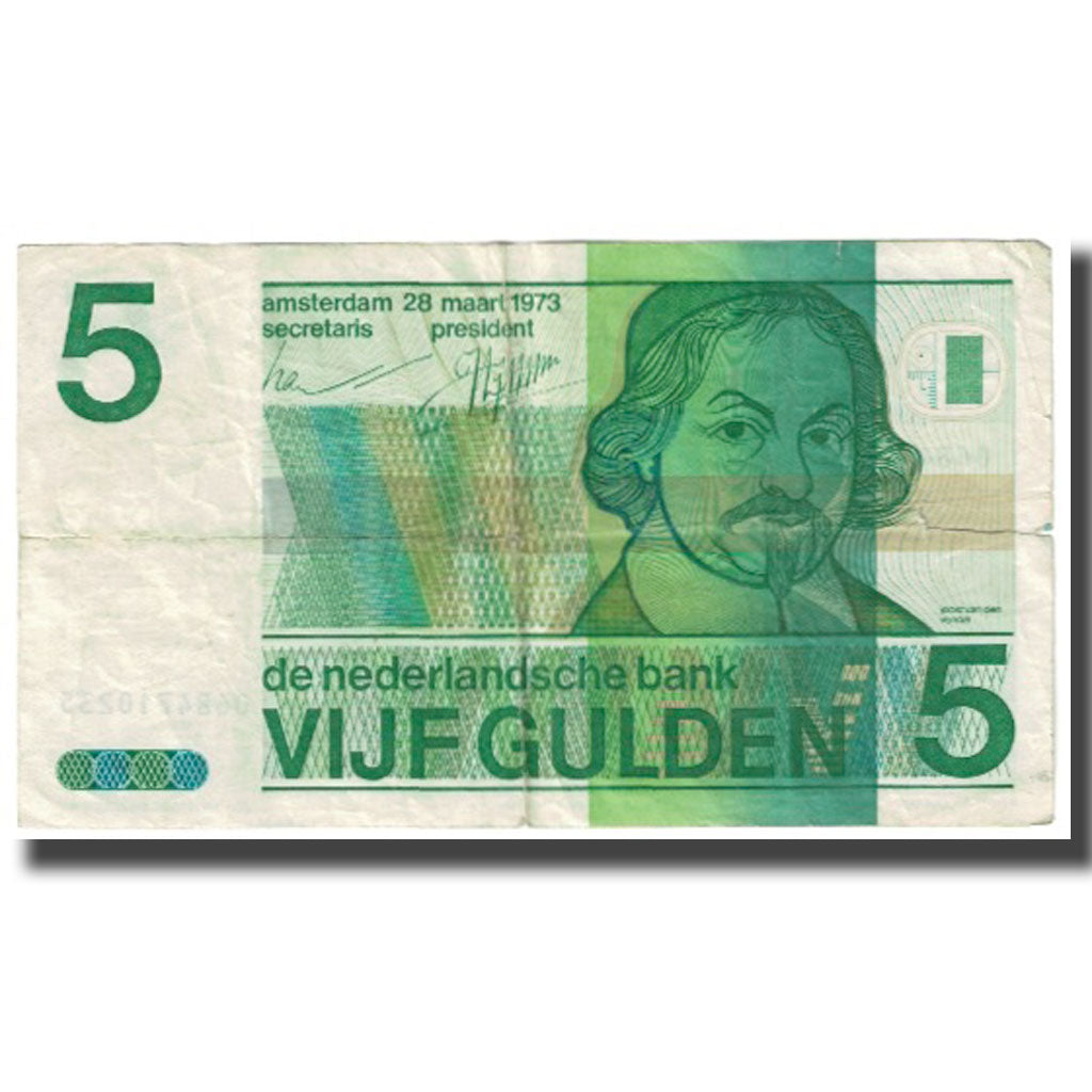 Banknote, Netherlands, 5 Gulden, 1973, 1973-03-28, KM:95a, VF(20-25)