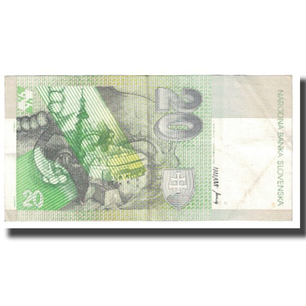 Biljet, Slowakije, 20 Korun, KM:20a, TTB