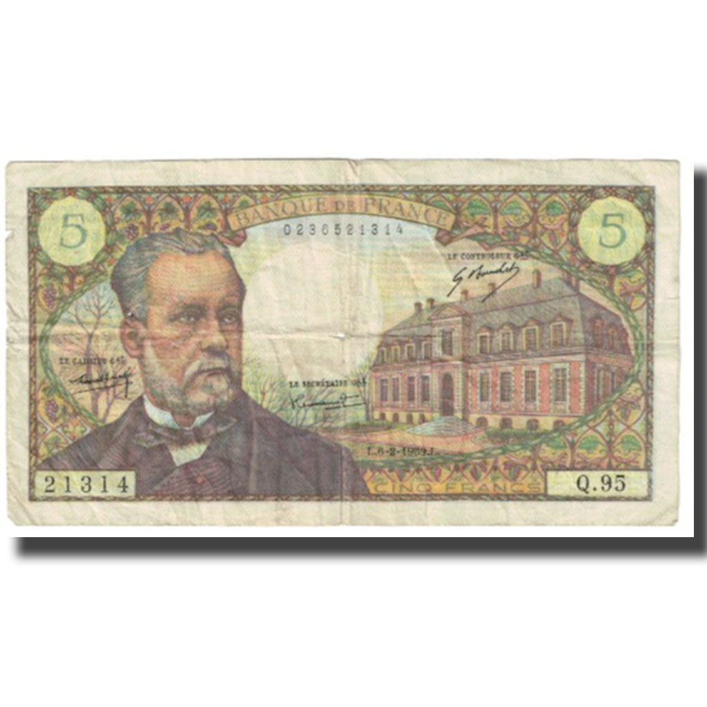 Francia, 5 Francs, Pasteur, 1969, R.Tondu-P.Gargam-H.Morant, 1969-02-06, MB