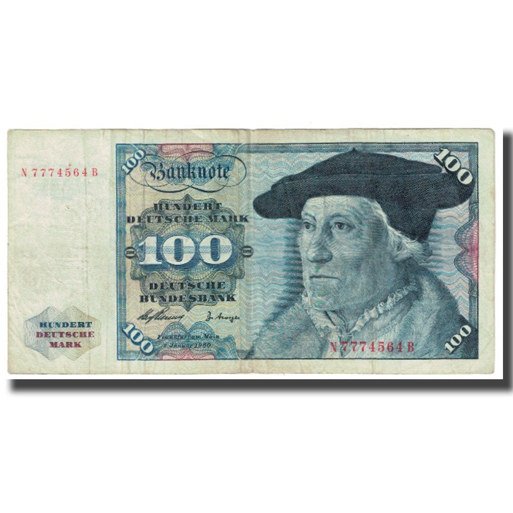 Banknote, GERMANY - FEDERAL REPUBLIC, 100 Deutsche Mark, 1960, 1960-01-02