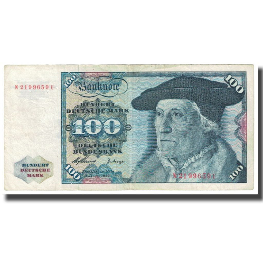 Banknote, GERMANY - FEDERAL REPUBLIC, 100 Deutsche Mark, 1960, 1960-01-02