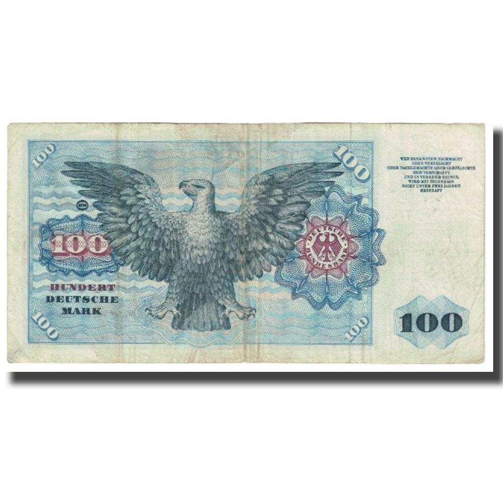 Banknote, GERMANY - FEDERAL REPUBLIC, 100 Deutsche Mark, 1960, 1960-01-02
