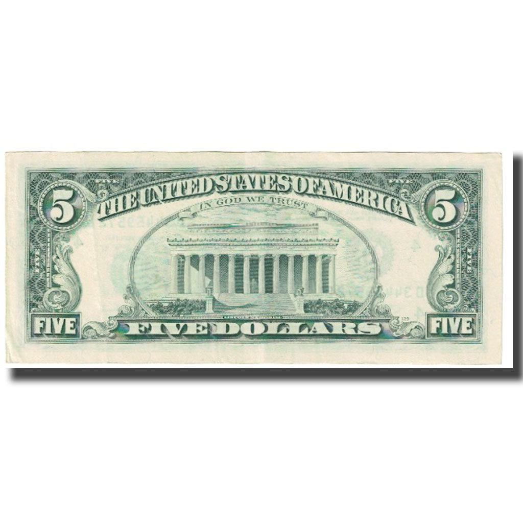 Banknote, United States, Five Dollars, 1988, EF(40-45)