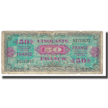 Francia, 50 Francs, Flag/France, 1944, 1944, BC, Fayette:VF24.01, KM:122c