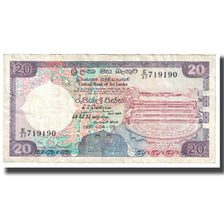 Banknote, Sri Lanka, 20 Rupees, 1990, 1990-04-05, KM:97c, VF(20-25)