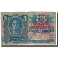 Banknote, Austria, 20 Kronen, 1913, 1913-01-02, KM:13, EF(40-45)