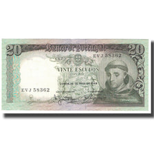 Banknote, Portugal, 20 Escudos, 1964, 1964-05-26, KM:167a, UNC(63)