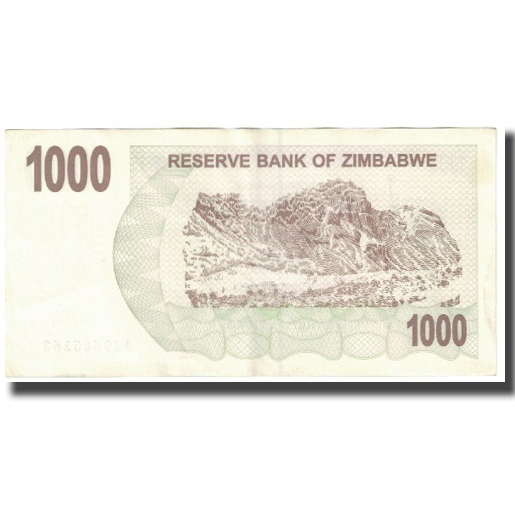 Banknote, Zimbabwe, 1000 Dollars, 2007, 2007-07-31, KM:44, EF(40-45)