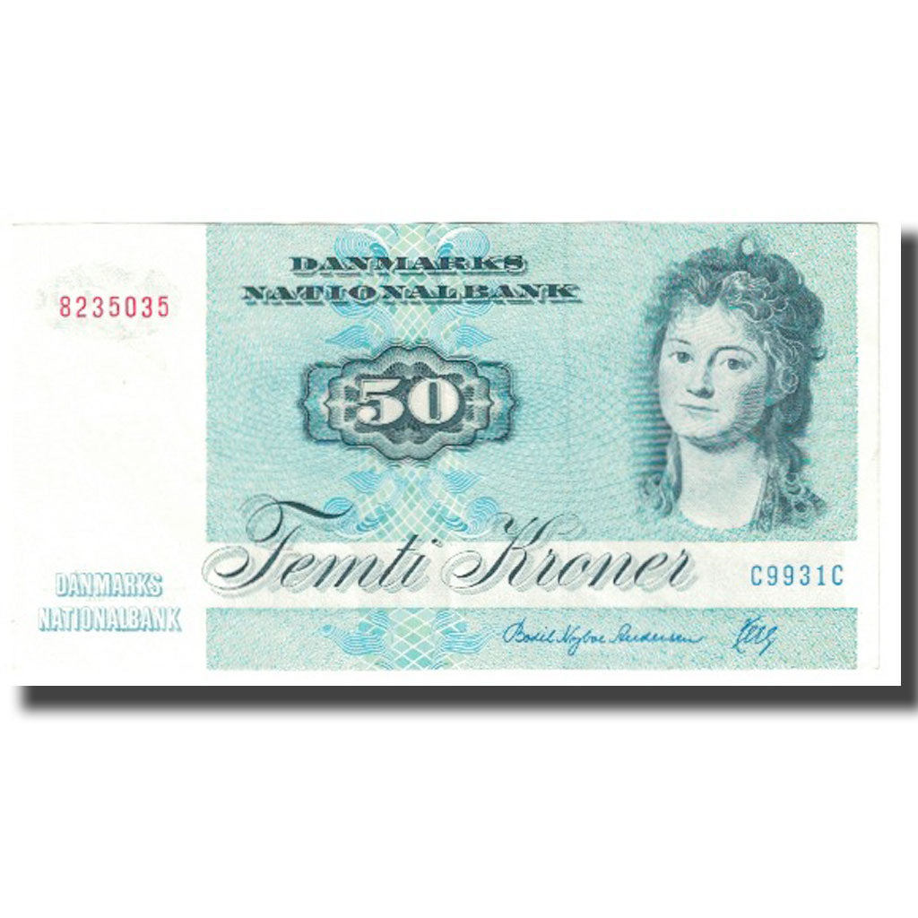 Banconote, Danimarca, 50 Kroner, 1972, KM:50a, SPL