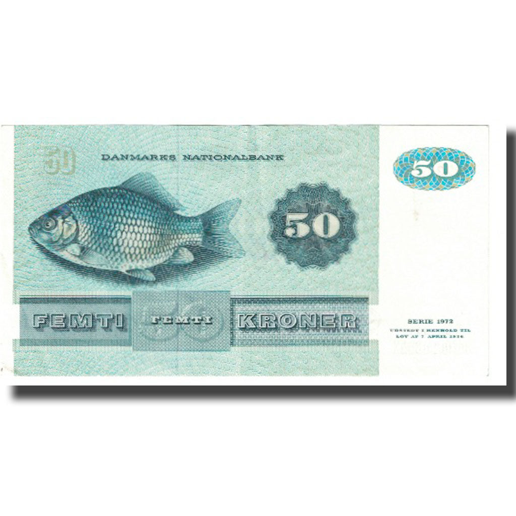 Banconote, Danimarca, 50 Kroner, 1972, KM:50a, SPL