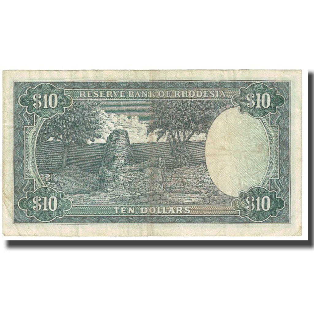Geldschein, Rhodesien, 10 Dollars, 1975, 1975-11-19, KM:33h, S