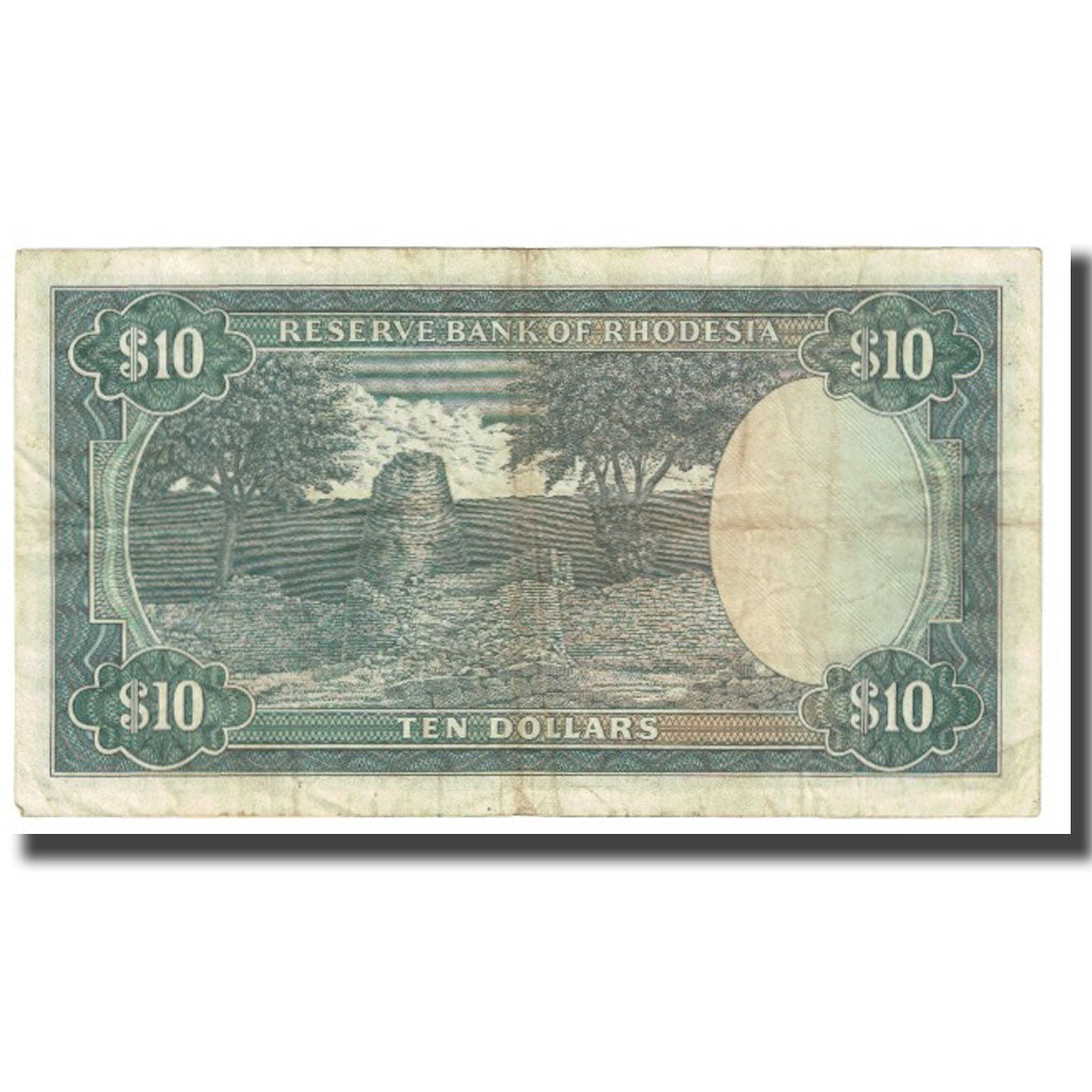 Banknote, Rhodesia, 10 Dollars, 1975, 1975-11-19, KM:33h, VF(20-25)