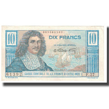Banknot, Francuska Afryka Równikowa, 10 Francs, KM:21, EF(40-45)