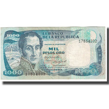Banconote, Colombia, 1000 Pesos Oro, 1984, 1984-08-07, KM:424b, MB