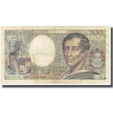 França, 200 Francs, Montesquieu, VF(20-25), Fayette:70.10a, KM:155a