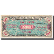 Banknote, Germany, 20 Mark, 1944, KM:195c, VF(20-25)