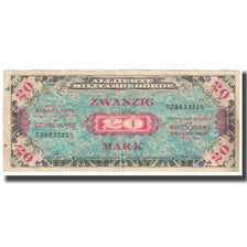 Banconote, Germania, 20 Mark, 1944, KM:195c, MB