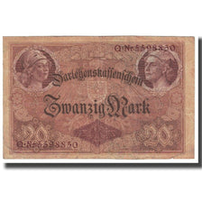 Banknote, Germany, 20 Mark, 1914, 1914-08-05, KM:48b, VF(20-25)