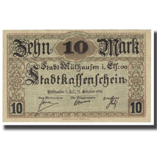 Billet, Allemagne, 10 Mark, 1918, 1918-10-15, TTB
