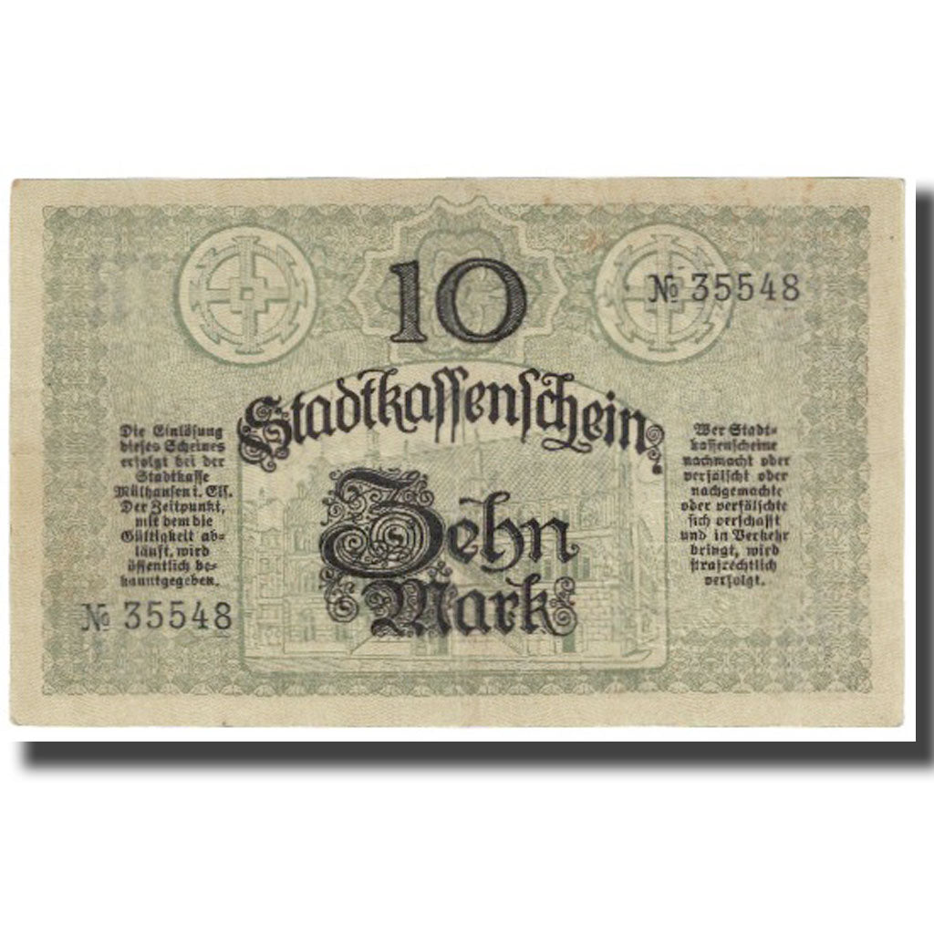 Banknote, Germany, 10 Mark, 1918, 1918-10-15, EF(40-45)