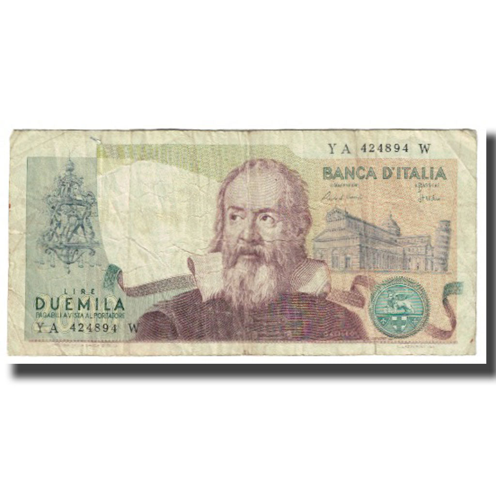 Banknote, Italy, 2000 Lire, 1973, 1973-09-10, KM:103c, VF(20-25)