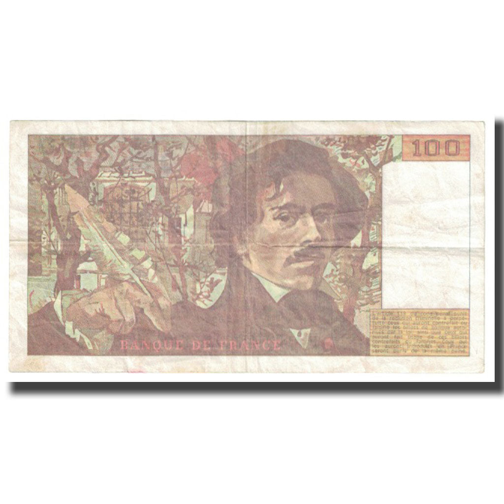 France, 100 Francs, Delacroix, 1993, BRUNEEL, BONARDIN, VIGIER, TTB