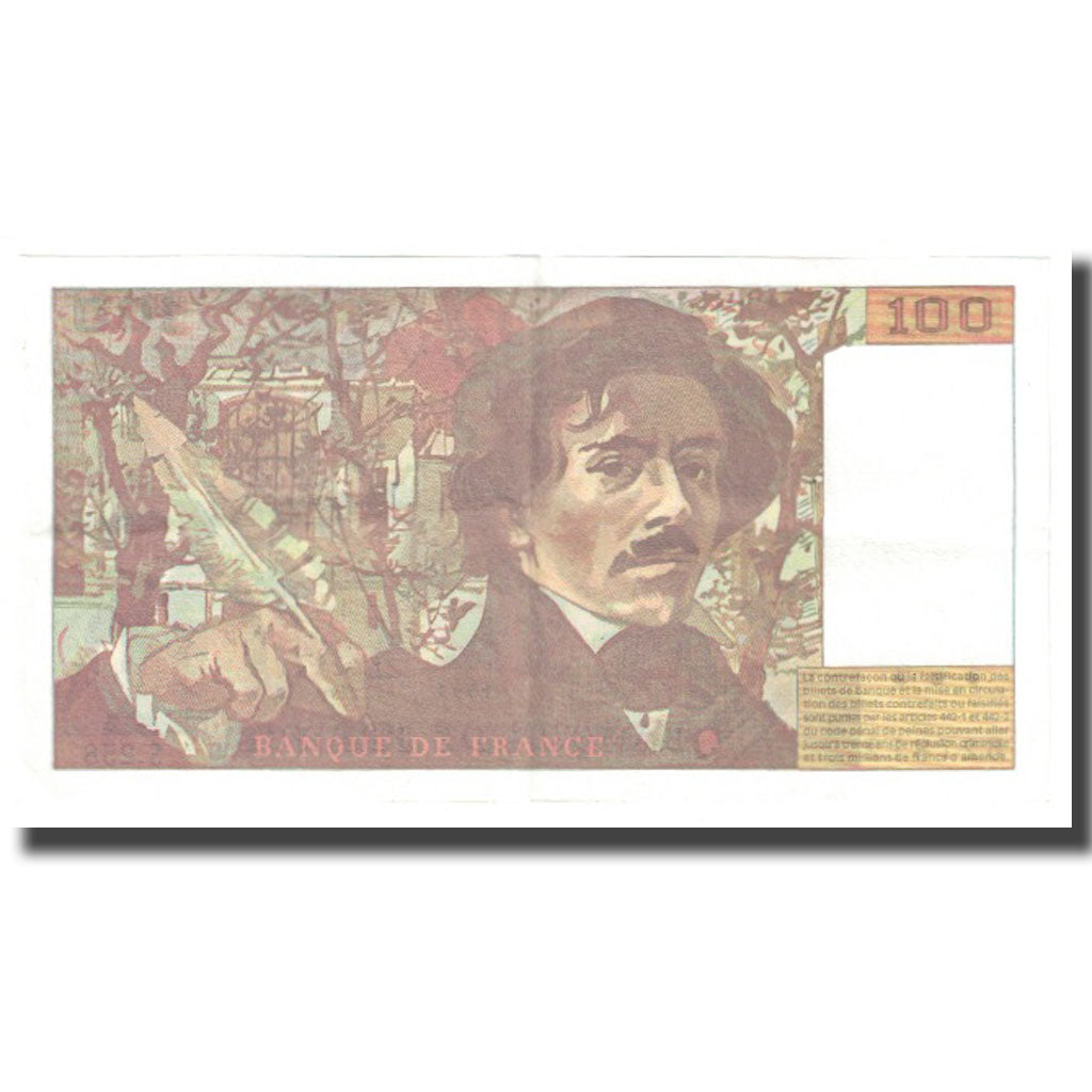 Frankrijk, 100 Francs, Delacroix, 1995, BRUNEEL, BONARDIN, VIGIER, SUP
