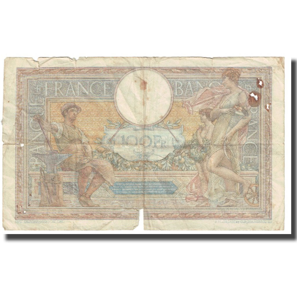 Frankreich, 100 Francs, Luc Olivier Merson, 1939, P. Rousseau and R.
